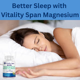 Vitality Span Magnesium Glycinate 400mg supplement in hand