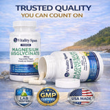 Vitality Span Magnesium Glycinate 400mg supplement packaging