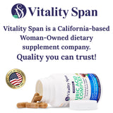 Vitality Span Uric Acid Cleanse Supplement close-up of capsules