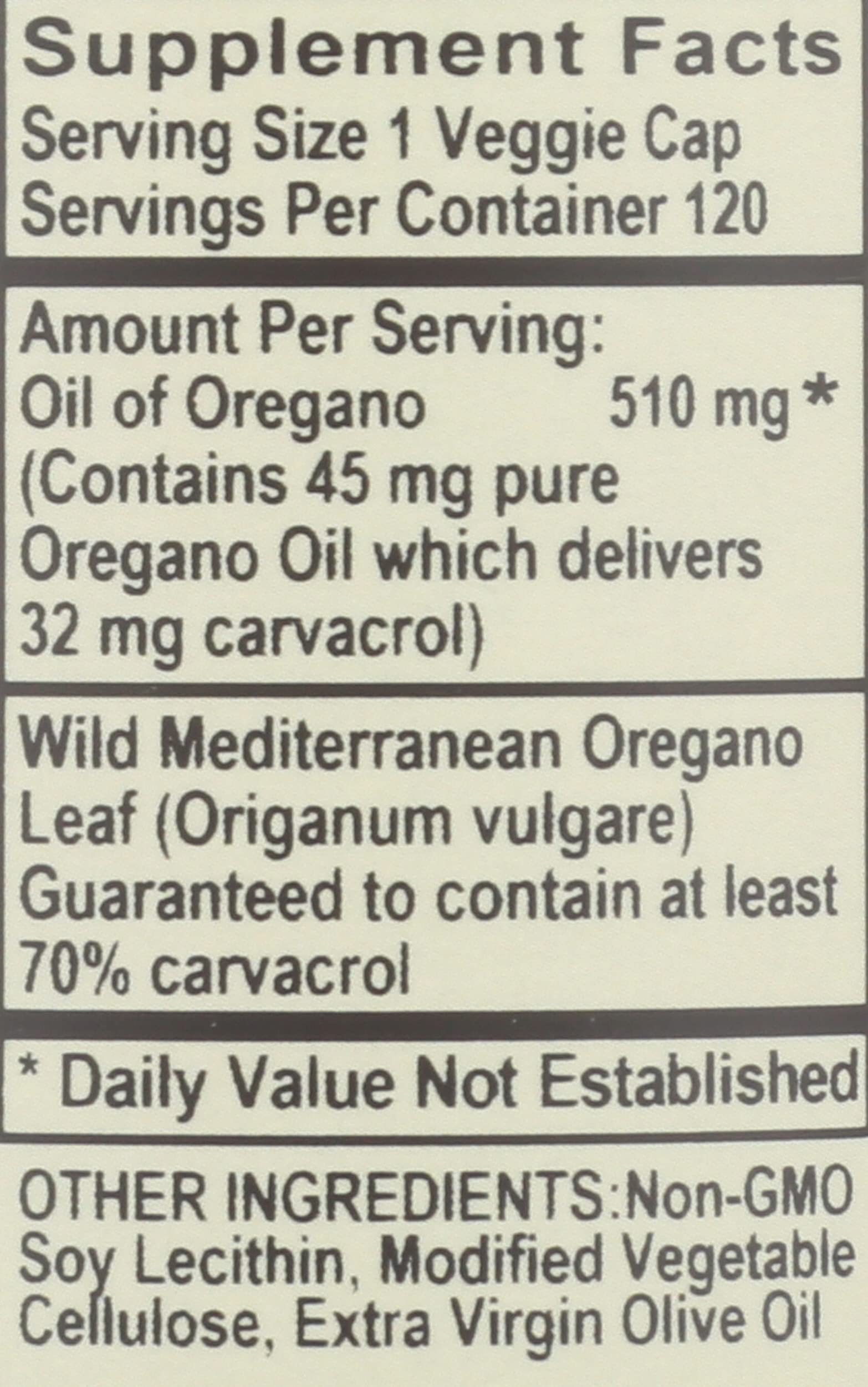 Vitality Works Oregano Herbal Supplement 229g packaging