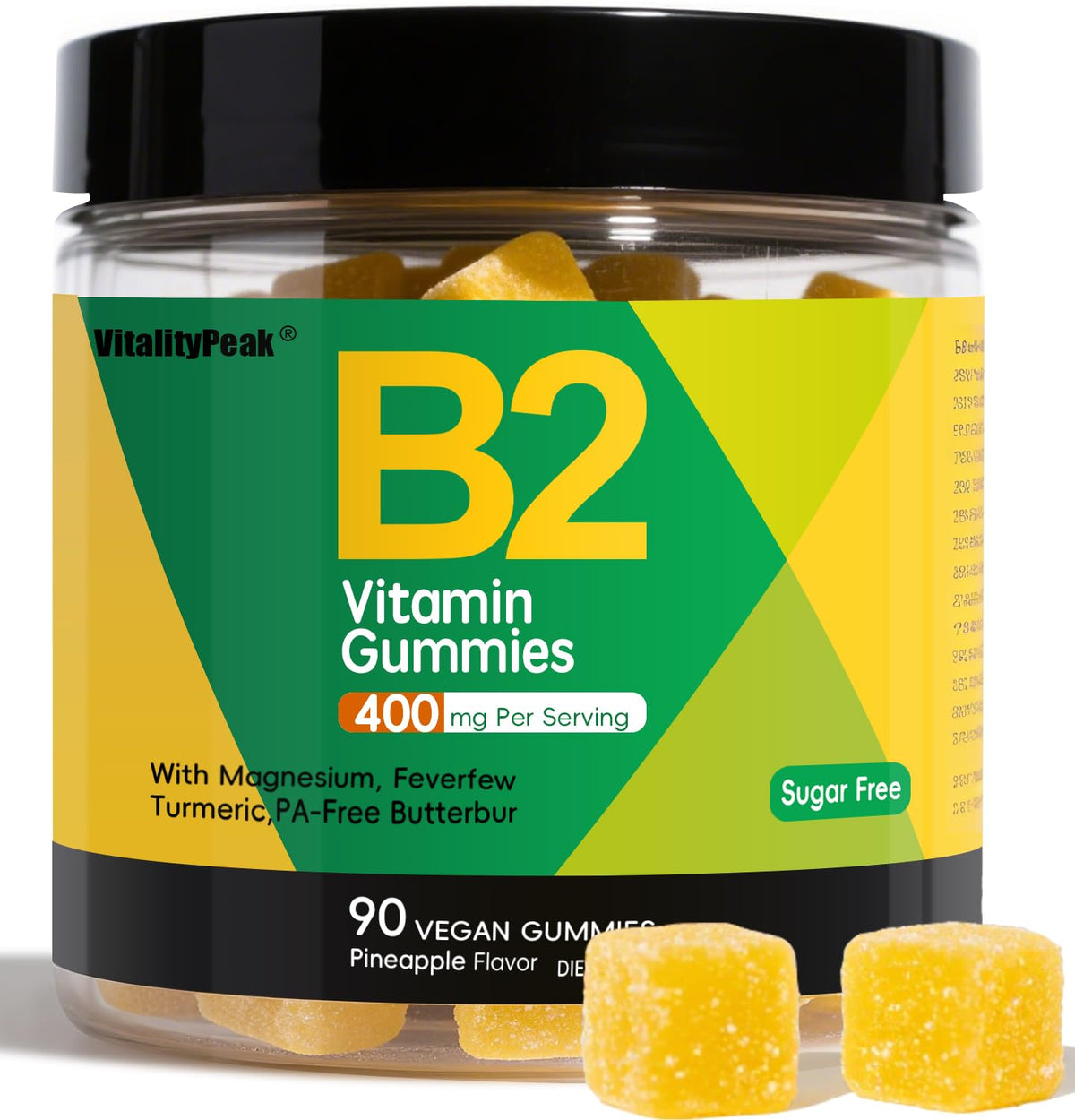 VitalityPeak Vitamin B2 Gummies 400mg front view