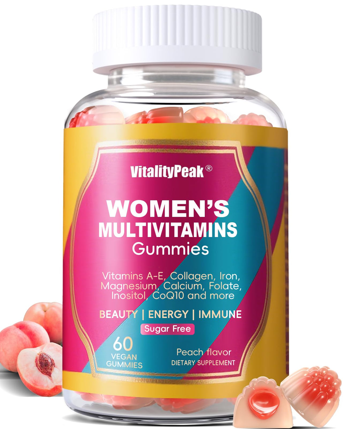 VitalityPeak Women's Multivitamin Gummies 200g front view