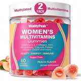 VitalityPeak Women's Multivitamin Gummies front view with peach flavour