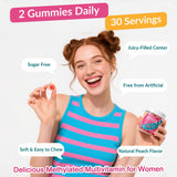 VitalityPeak Women's Multivitamin Gummies in a lifestyle setting