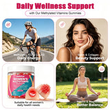 VitalityPeak Women's Multivitamin Gummies on a wooden table