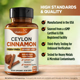 Vitalize Life Cinnamon capsules packaging back view
