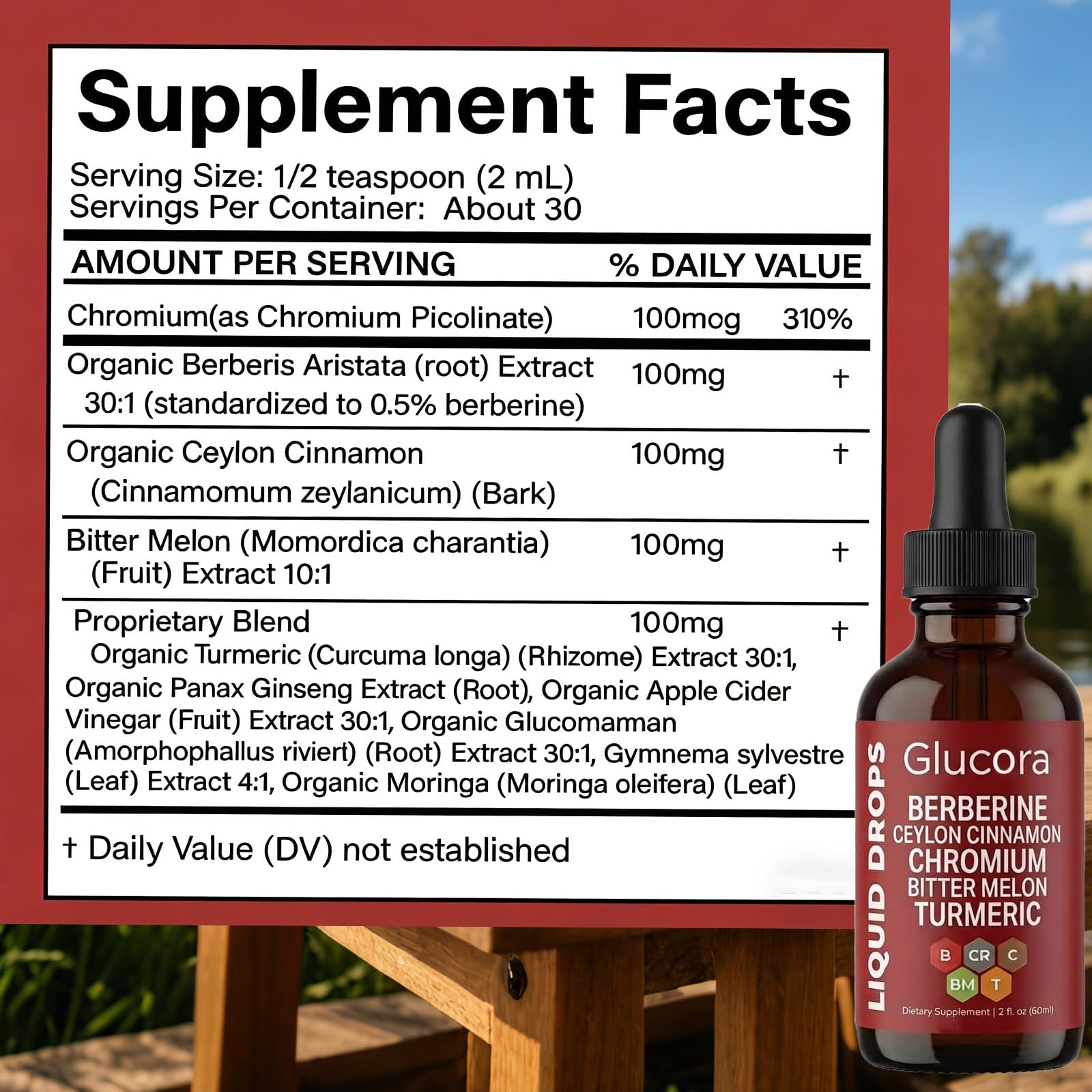 vitalleap Herbal Supplement 150g side view showing ingredients