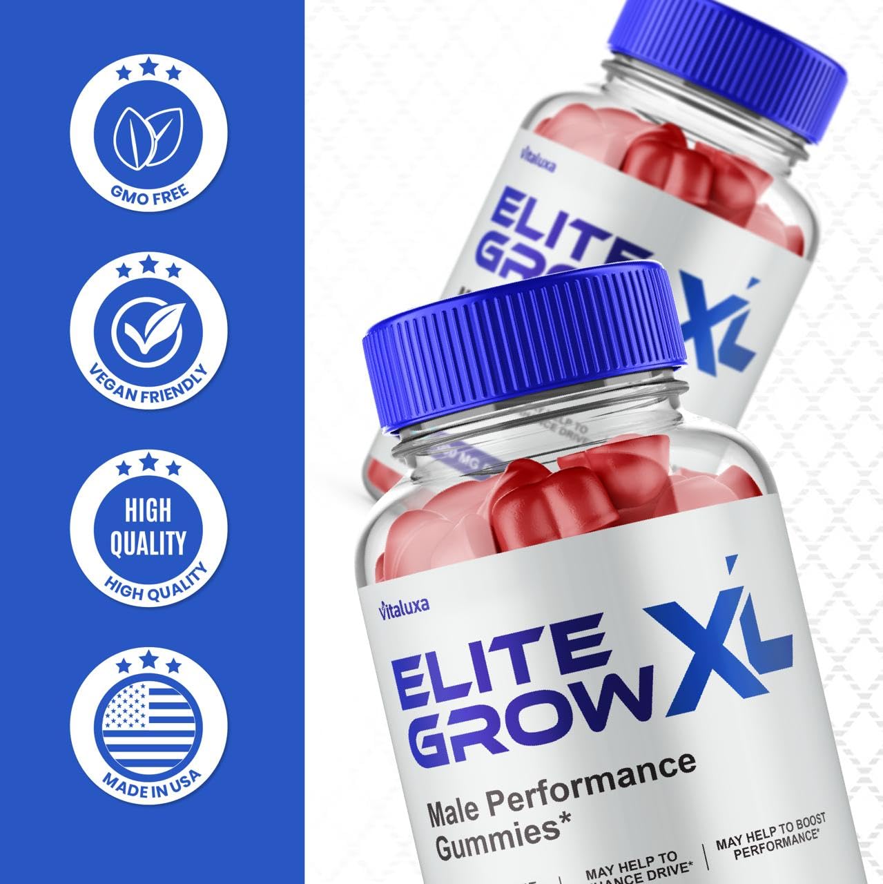 Vitaluxa Elite Grow XL Gummies in a lifestyle setting