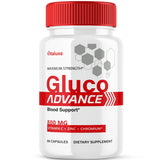 Vitaluxa Gluco Advance Capsules front view with packaging