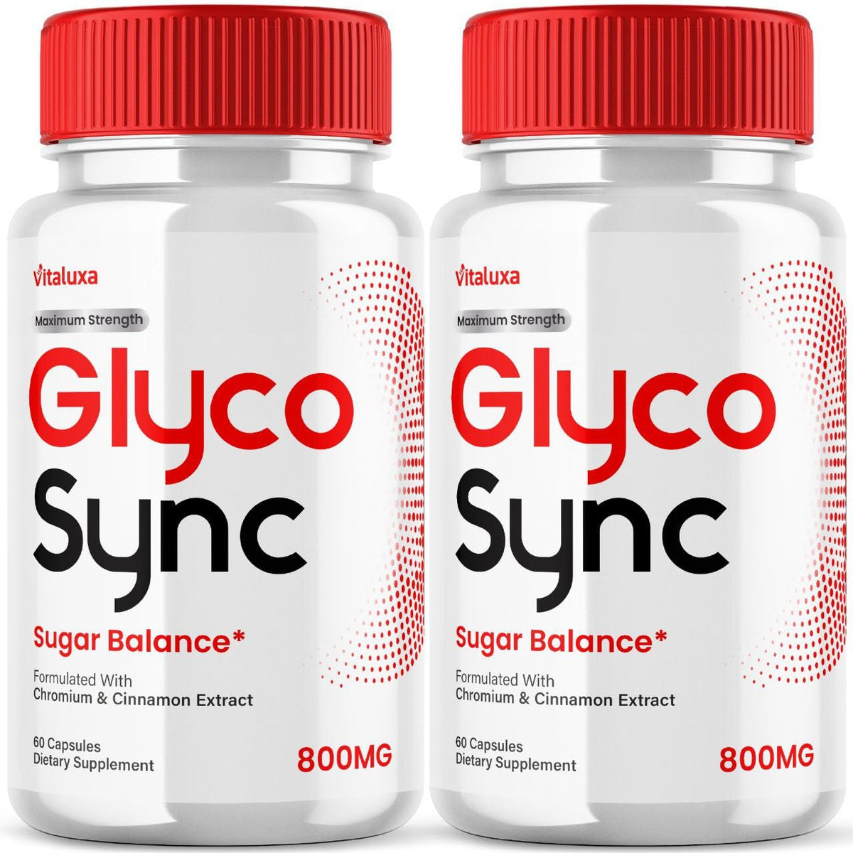 Vitaluxa Glyco Sync Supplement Support Pills front view