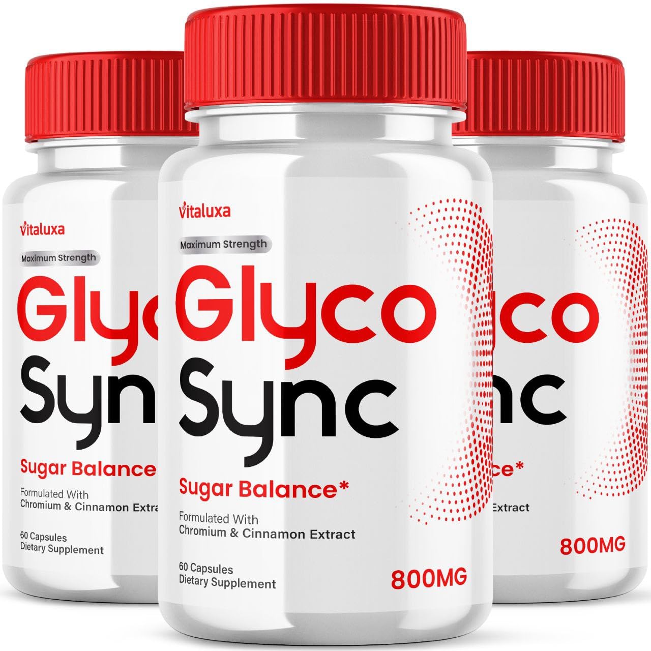Vitaluxa Glyco Sync Supplement Support Pills front view