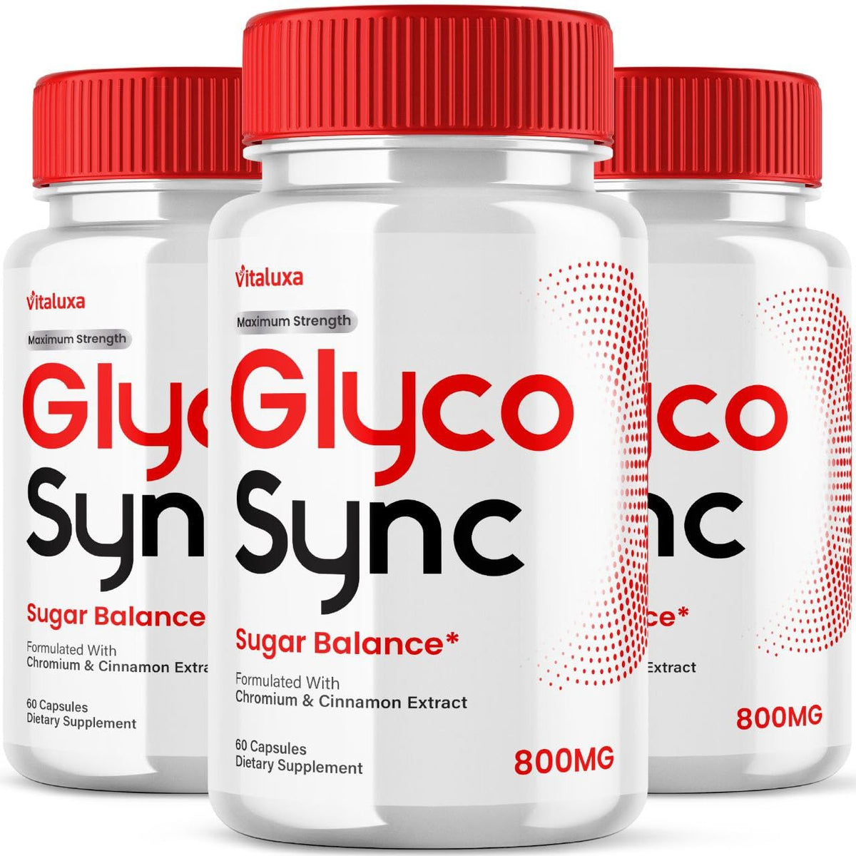 Vitaluxa Glyco Sync Supplement Support Pills front view
