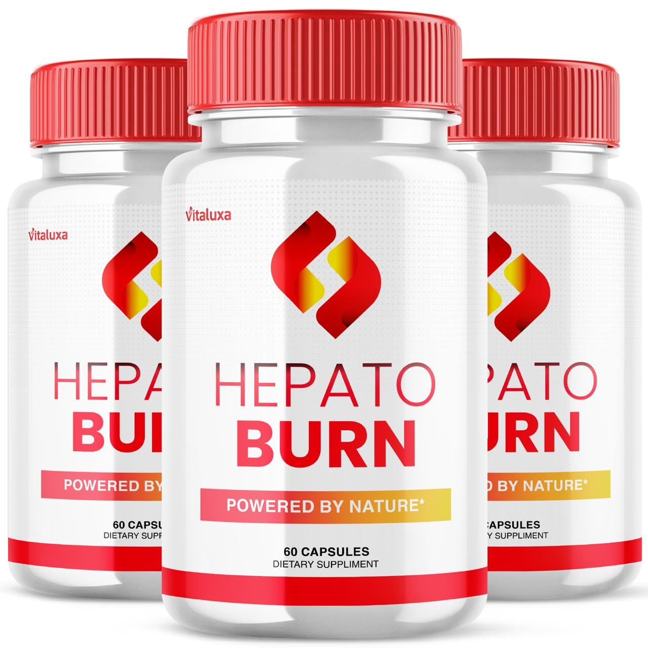 Vitaluxa HepatoBurn Advanced Strength Supplement Pills front view