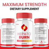 Vitaluxa HepatoBurn Supplement Pills with measuring spoon