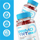 Vitaluxa Primo TRT Plus Gummies opened with gummies visible