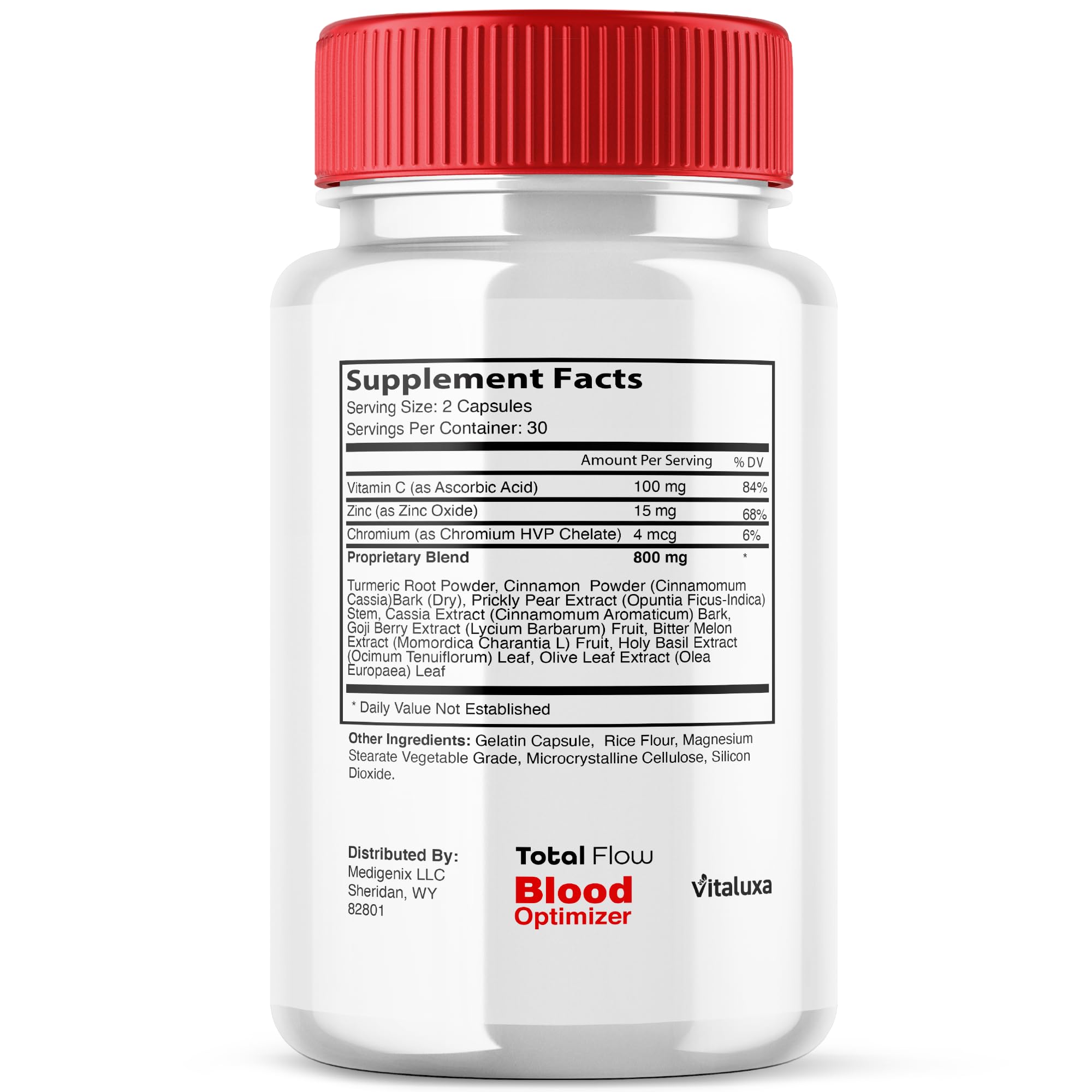 Vitaluxa Total Flow Daily Supplement Capsules in a lifestyle setting
