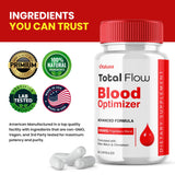 Vitaluxa Total Flow Daily Supplement Capsules on a wooden table