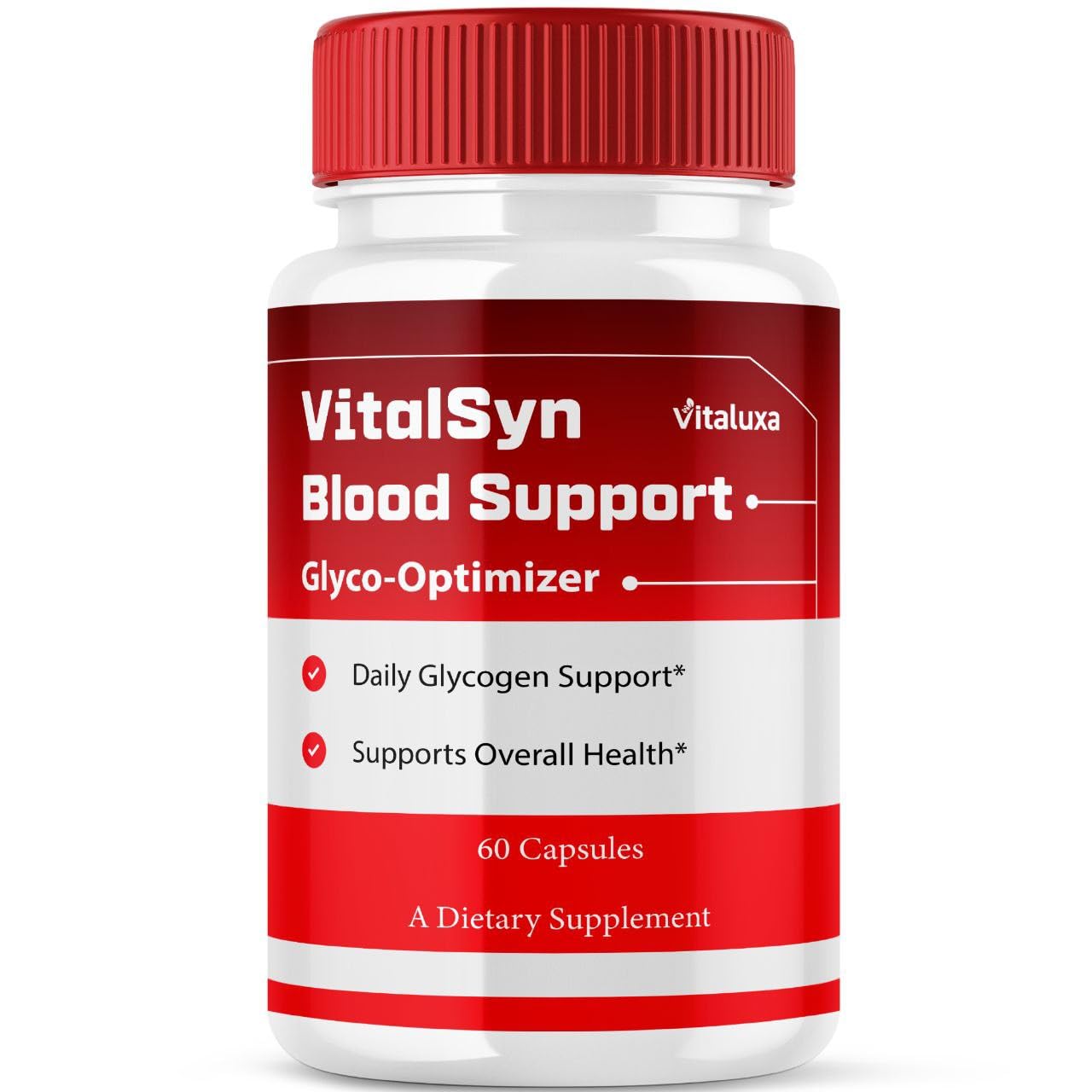 Vitaluxa Vitalsyn Blood Support Capsules front view with packaging