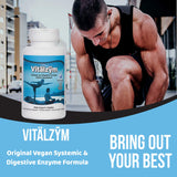 VITÄLZYM Multi-Enzyme Supplement ingredients list on bottle