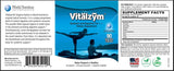 VITÄLZYM Multi-Enzyme Supplement side view showing capsule details