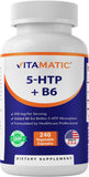 Vitamatic 5-HTP Supplement 60 capsules front view