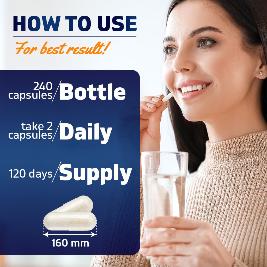Vitamatic 5-HTP Supplement capsules on a white background