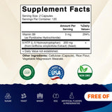 Vitamatic 5-HTP Supplement side view with label
