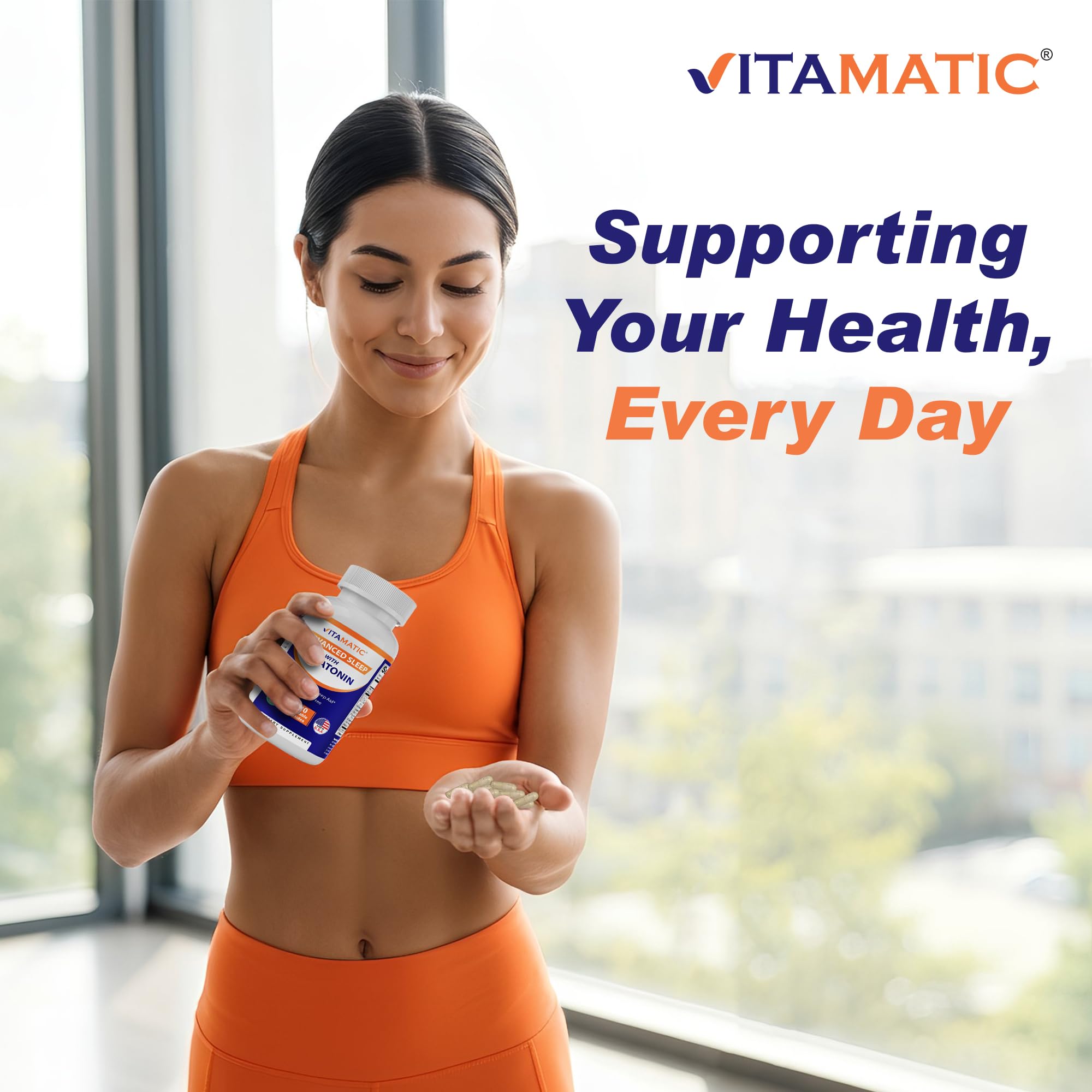 Vitamatic Advanced Sleep Supplement 2 pack with product details