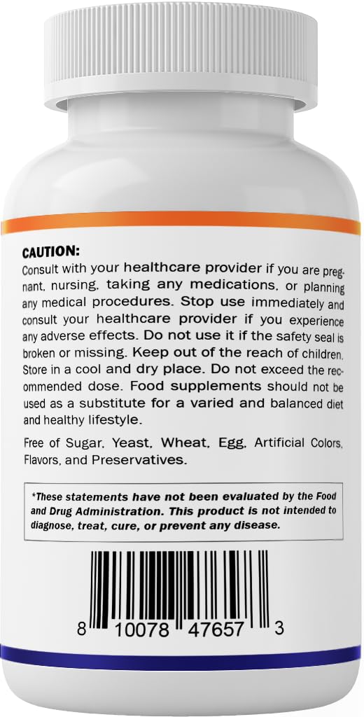 Vitamatic Alpha Lipoic Acid 1200mg capsules opened bottle