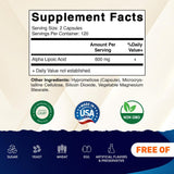 Vitamatic Alpha Lipoic Acid 600mg capsules side view