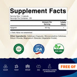 Vitamatic Apigenin 50mg Capsules side view showing capsule size