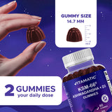 Vitamatic Ashwagandha Gummies displayed with fresh fruits