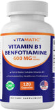 Vitamatic B1 Thiamine 300mg Benfotiamine bottle front view