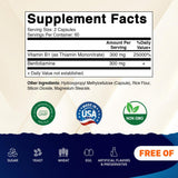 Vitamatic B1 Thiamine capsules showing capsule size