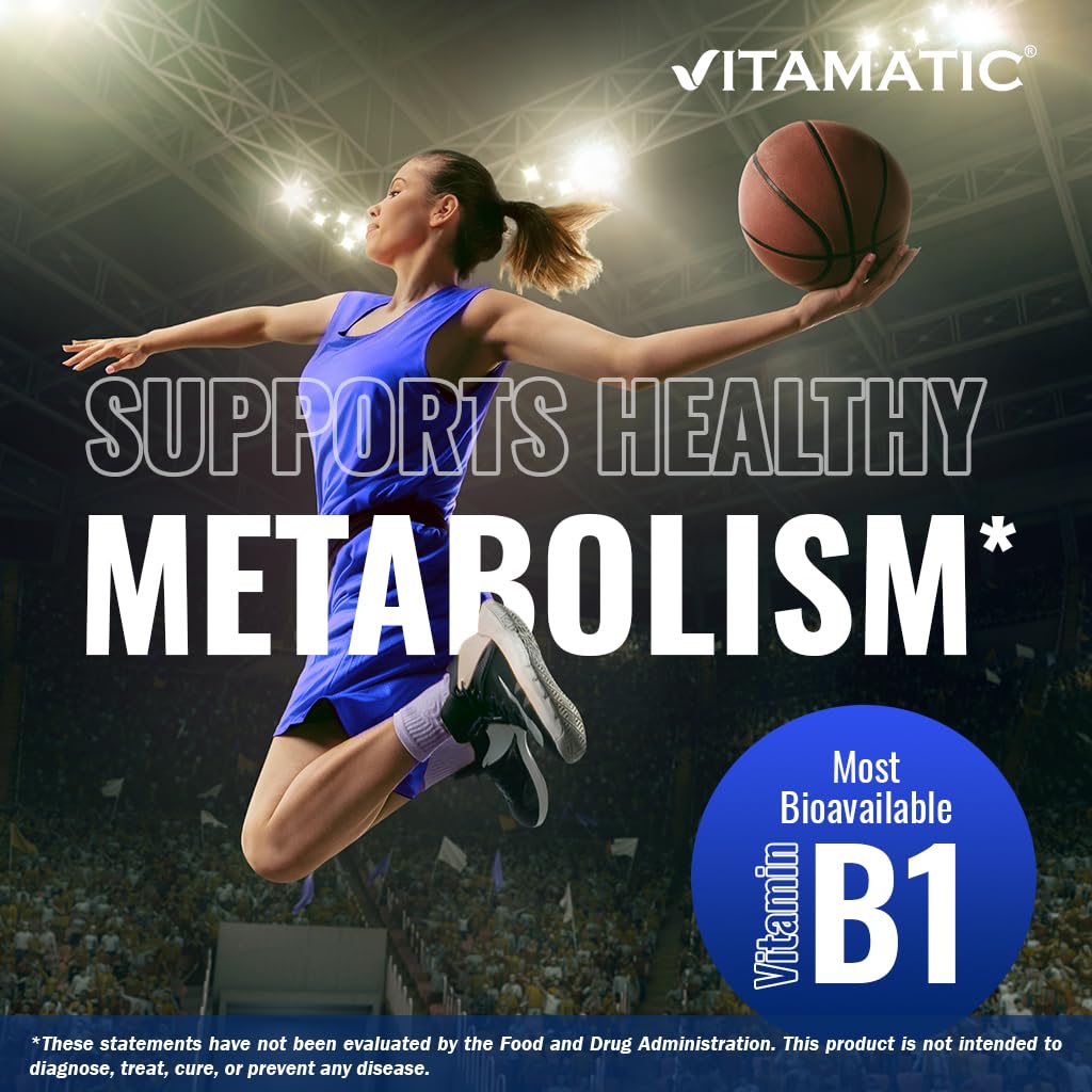 Vitamatic B1 (Thiamine) capsules with measuring spoon