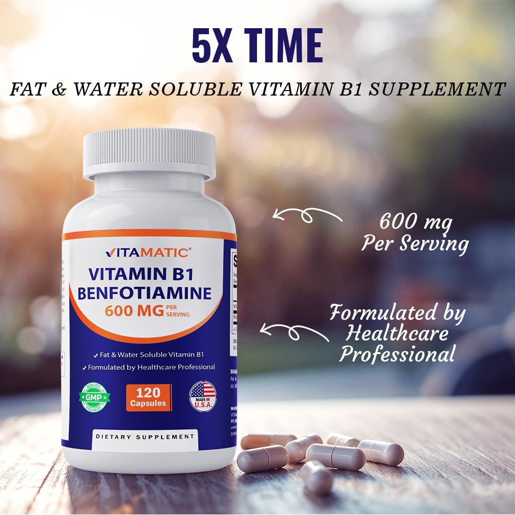 Vitamatic B1 Thiamine gluten-free and non-GMO features