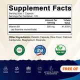 Vitamatic B1 Thiamine Supplement 240g side view