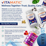 Vitamatic Berberine with Ceylon Cinnamon bottle back view