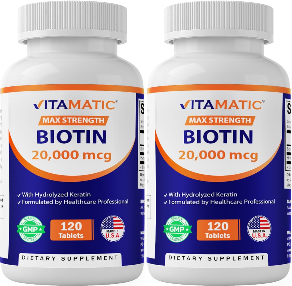 Vitamatic Biotin Hair, Skin & Nail Vitamins front view