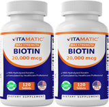Vitamatic Biotin Hair, Skin & Nail Vitamins front view