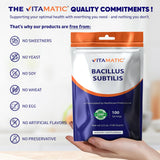 Vitamatic Blended Vitamin & Mineral Supplement on kitchen counter