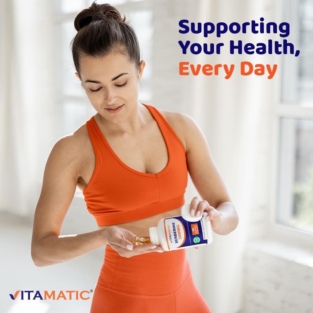 Vitamatic Blended Vitamin & Mineral Supplement with a measuring spoon
