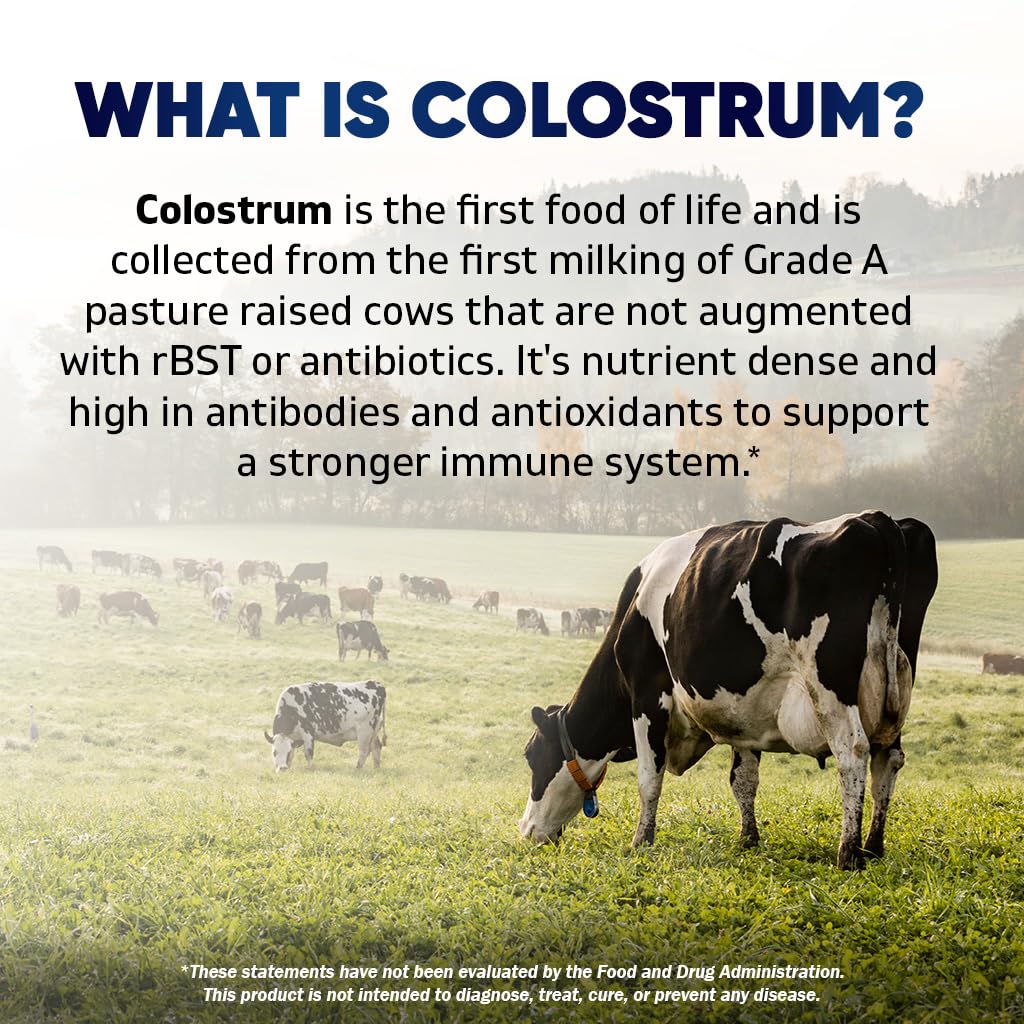 Vitamatic Bovine Colostrum Capsules serving size