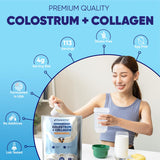 Vitamatic Bovine Colostrum & Hydrolyzed Collagen Powder scoop