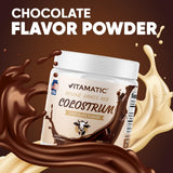 Vitamatic Bovine Colostrum Powder 108g mixed in a smoothie