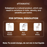 Vitamatic Bovine Colostrum Powder 108g product label