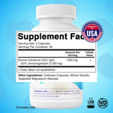 Vitamatic Bovine Colostrum Supplement 1000 mg back view
