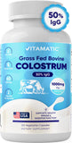 Vitamatic Bovine Colostrum Supplement 1000 mg on a kitchen counter