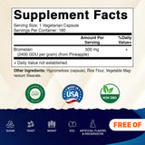 Vitamatic Bromelain Supplement 500mg side view with label