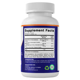 Vitamatic Calcium Magnesium Zinc Vitamin D3 Supplement bottle with a healthy meal